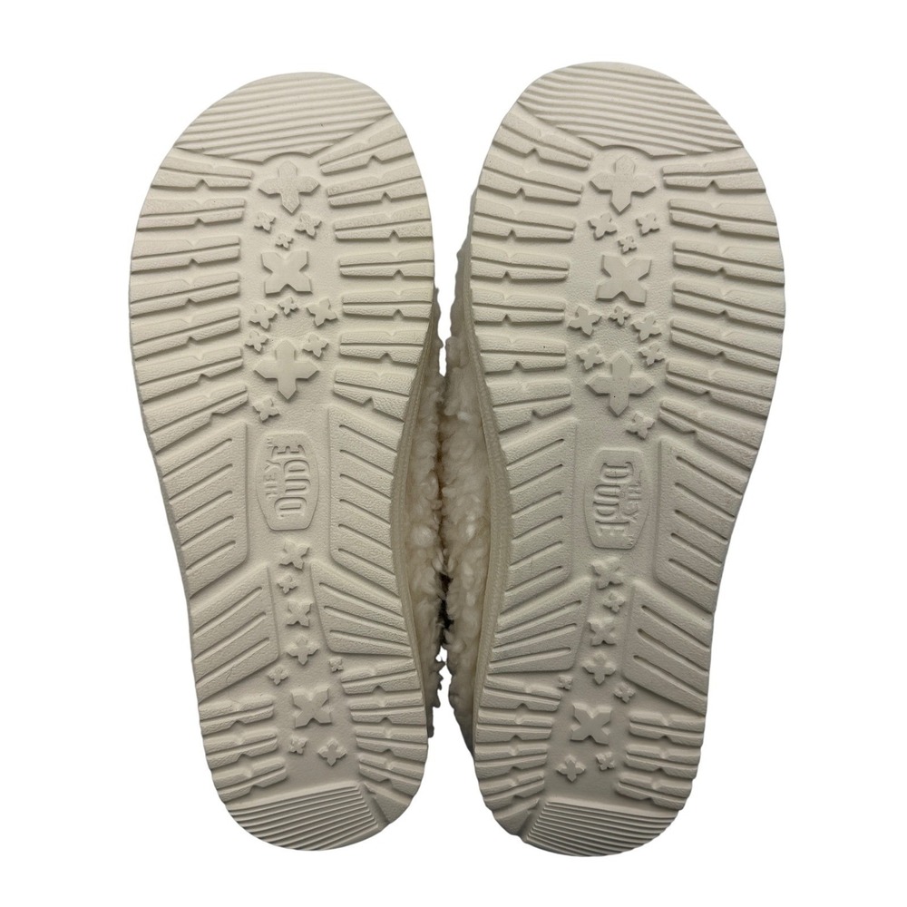 Hey Dude Wendy Slipper Women Size 10 Egret White New Faux Shearling 44170-0LA - Picture 9 of 9